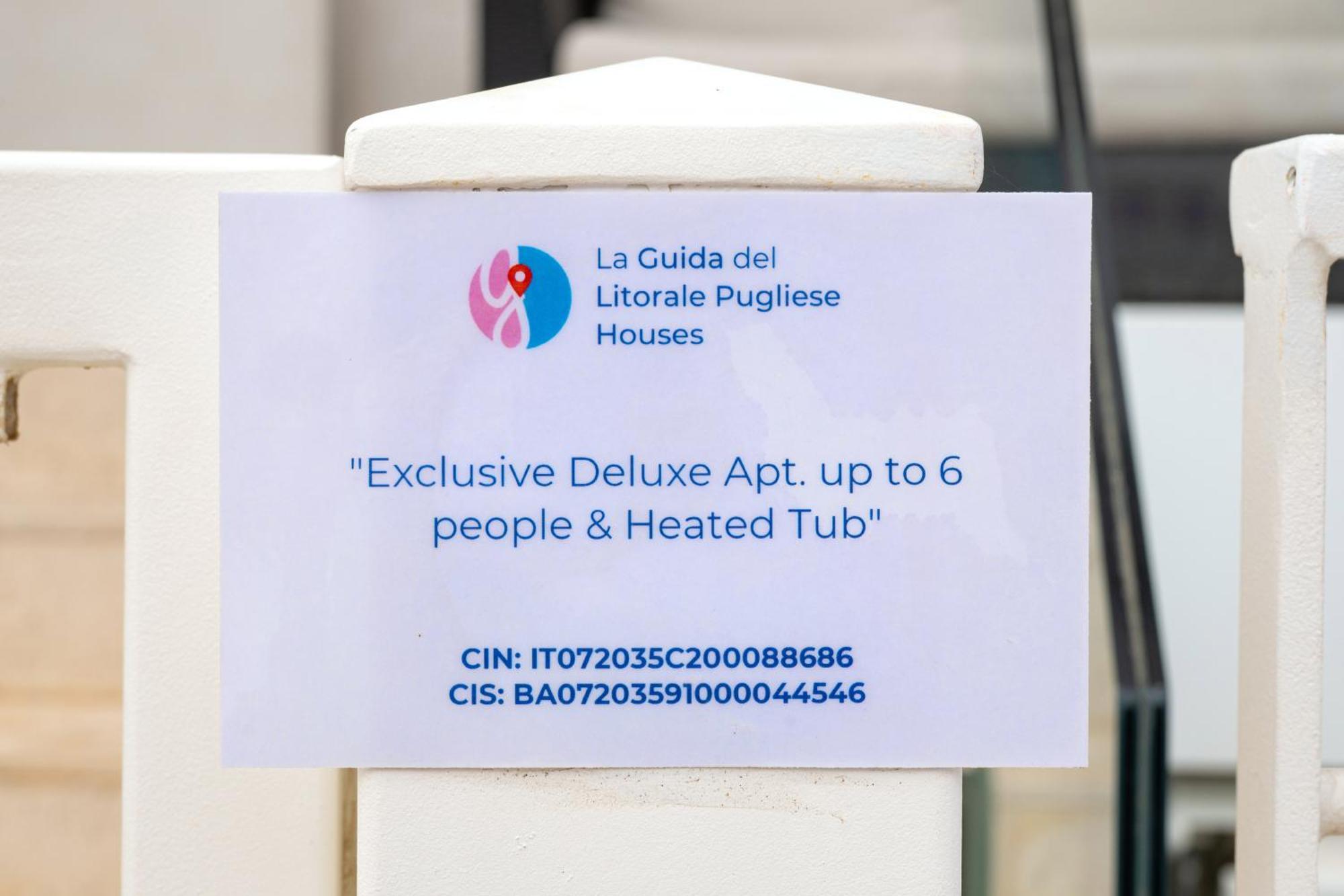 Exclusive Deluxe Apt Up To 6 People & Heated Tub Polignano a Mare Ngoại thất bức ảnh